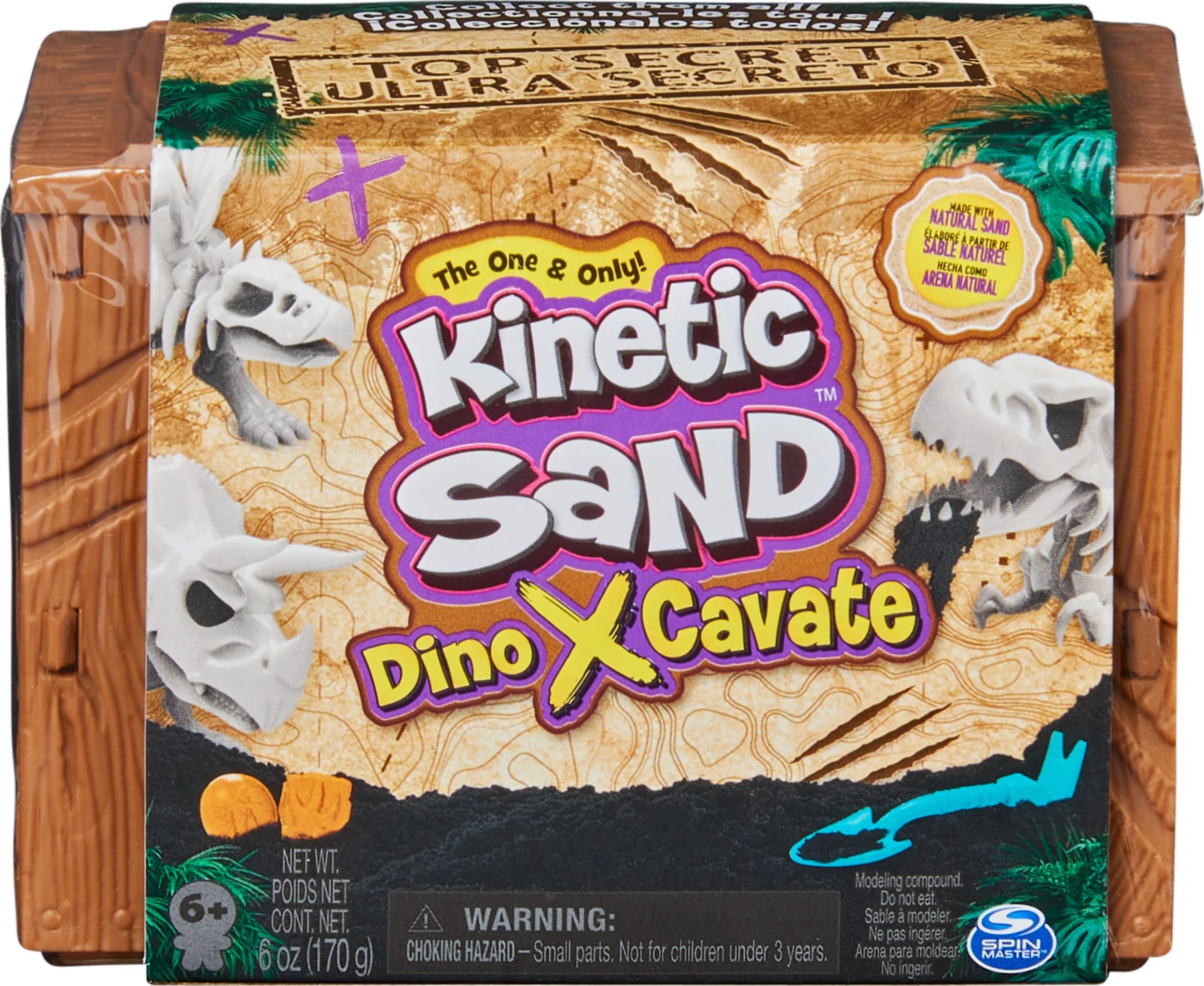 Kinetic Sand, Dino XCavate, Made with Natural Sand, Play Sand for Kids - Walmart.com | Walmart (US)