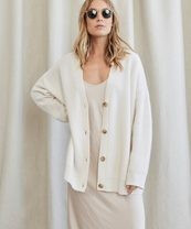 Cashmere Cocoon Cardigan - Ivory | Jenni Kayne | Jenni Kayne