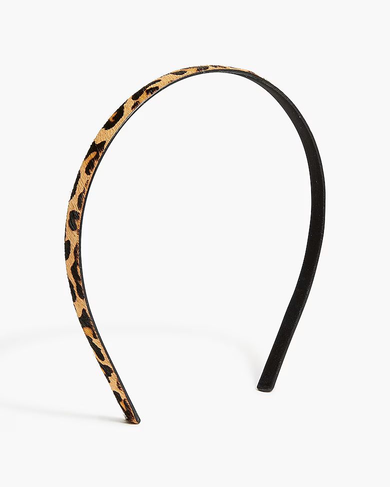 Leopard calf hair headband | J.Crew Factory