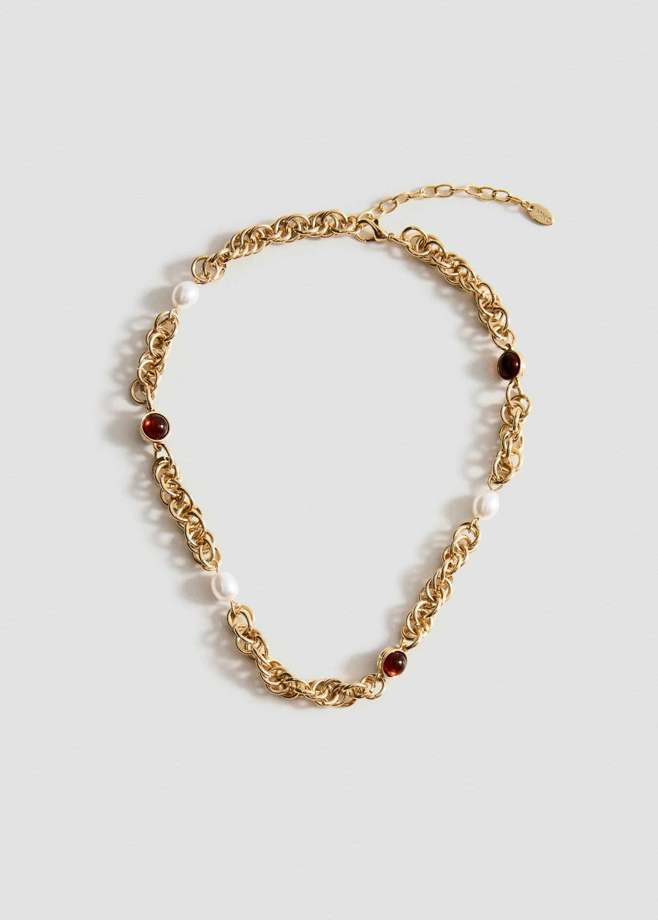 Combined bead chain necklace - Women | MANGO USA | Mango (US/MX/AU)