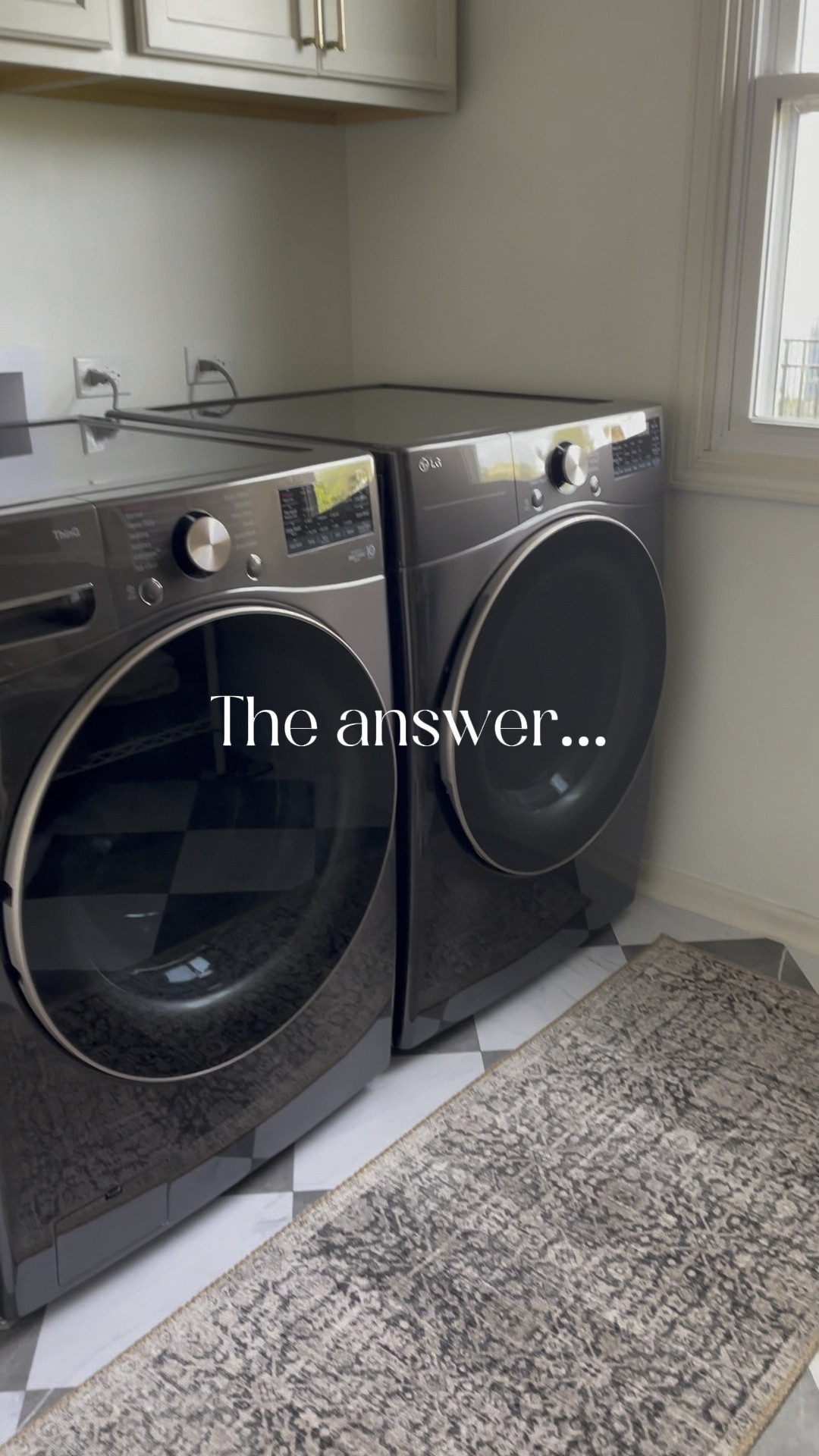 If you’d ask me if I regretted adding the peel and stick tile to our laundry room the answer is nope, zero, nada, not one bit. Every time I walk into my laundry room, and I truly mean every time, I am in awe of these floors. They completely transformed the look of this space! And after a year of living with them I am happy to report there has been zero separating, cracks, sinking, anything. 👌🏻 I’ve spilled water on these and laundry powder and it cleans up with ease. Nothing gets stuck in the seams. I’ve seen people grout it to give it a more polished look, but for now I’m loving them just the way they are 🫶🏻 If you have hesitated on these I am here to tell you they are WORTH IT!
.
.
.
.
.
.
#diyproject #peelandstick #peelandsticktiles #cljsquad #transitionalstyle #beforeandafter #laundryroom #diylaundryroom #laundryroominspo #laundryroommakeover 

#LTKHome #LTKFindsUnder50 #LTKStyleTip