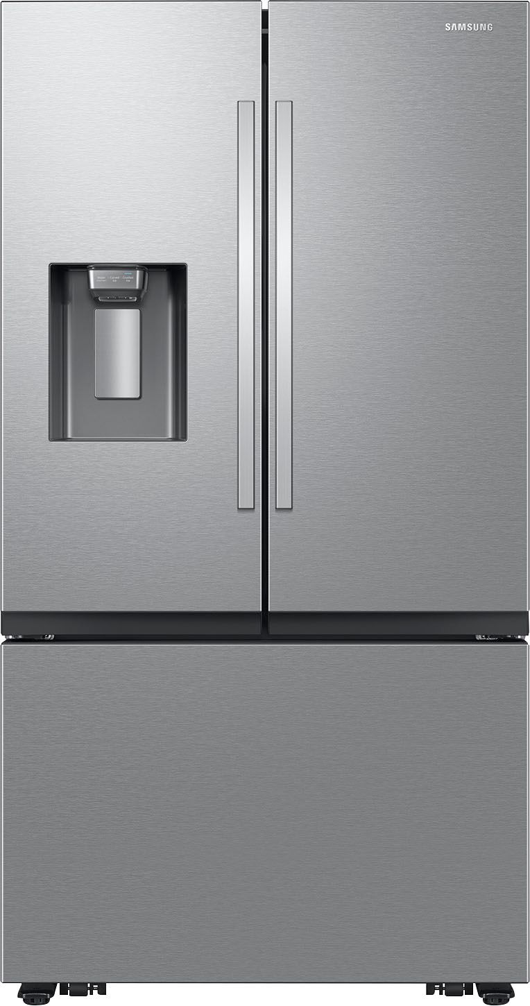 Samsung 31 cu. ft. 3-Door French Door Smart Refrigerator with Four Types of Ice Stainless Steel R... | Best Buy U.S.
