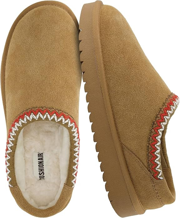 CUSHIONAIRE Keto Womens Slippers Slip-On Suede Mule Slipper - Cozy & Stylish, Memory Foam & Faux ... | Amazon (US)