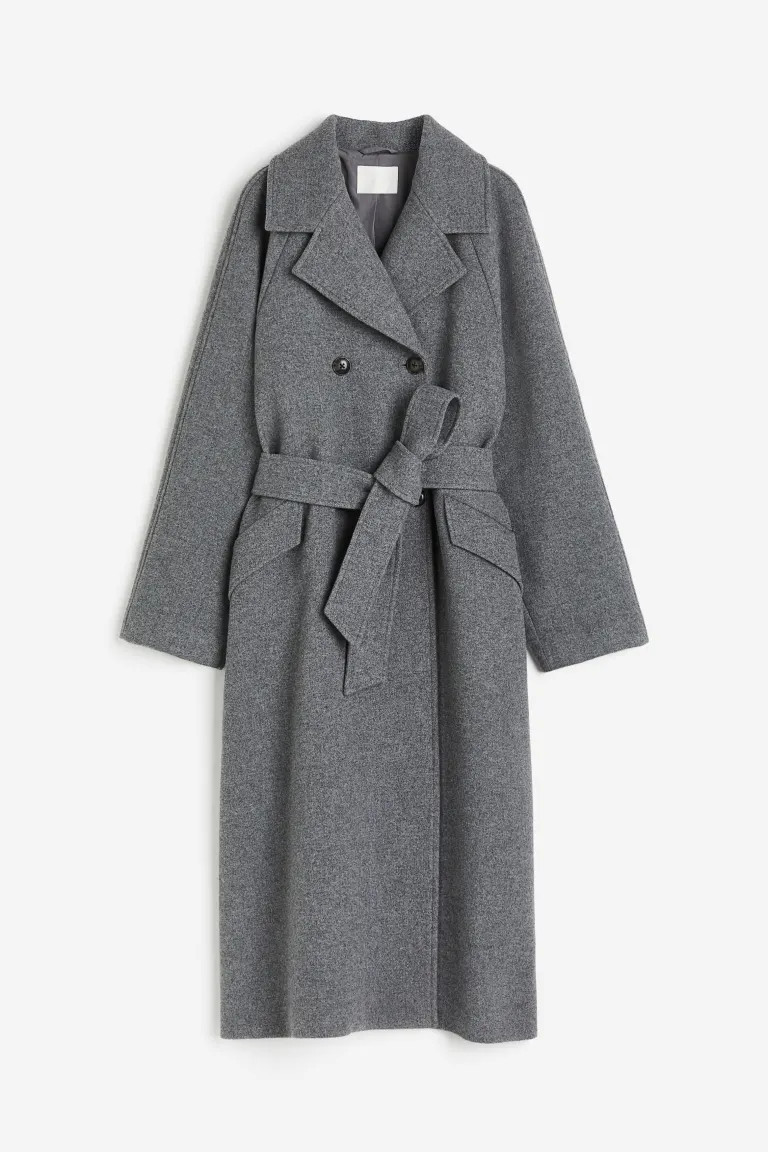 Tie-belt coat | H&M (UK, MY, IN, SG, PH, TW, HK)