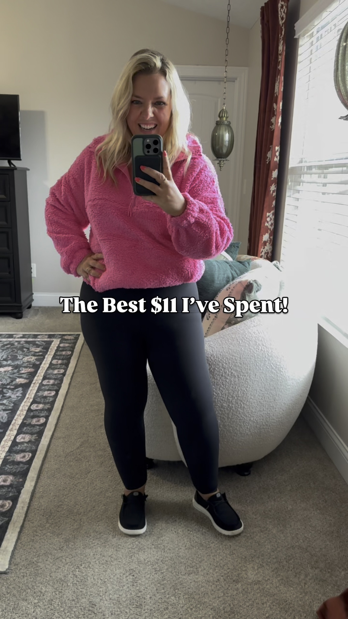 The best $11 I’ve spent this fall! These Sherpa quarter zip shirts are SO soft & cozy & come in tons of colors and patterns. I got a medium in the pink for a more cropped fit & my true large in the  others for a more over size fit.

#LTKFindsUnder50 #LTKMidsize #LTKPetite