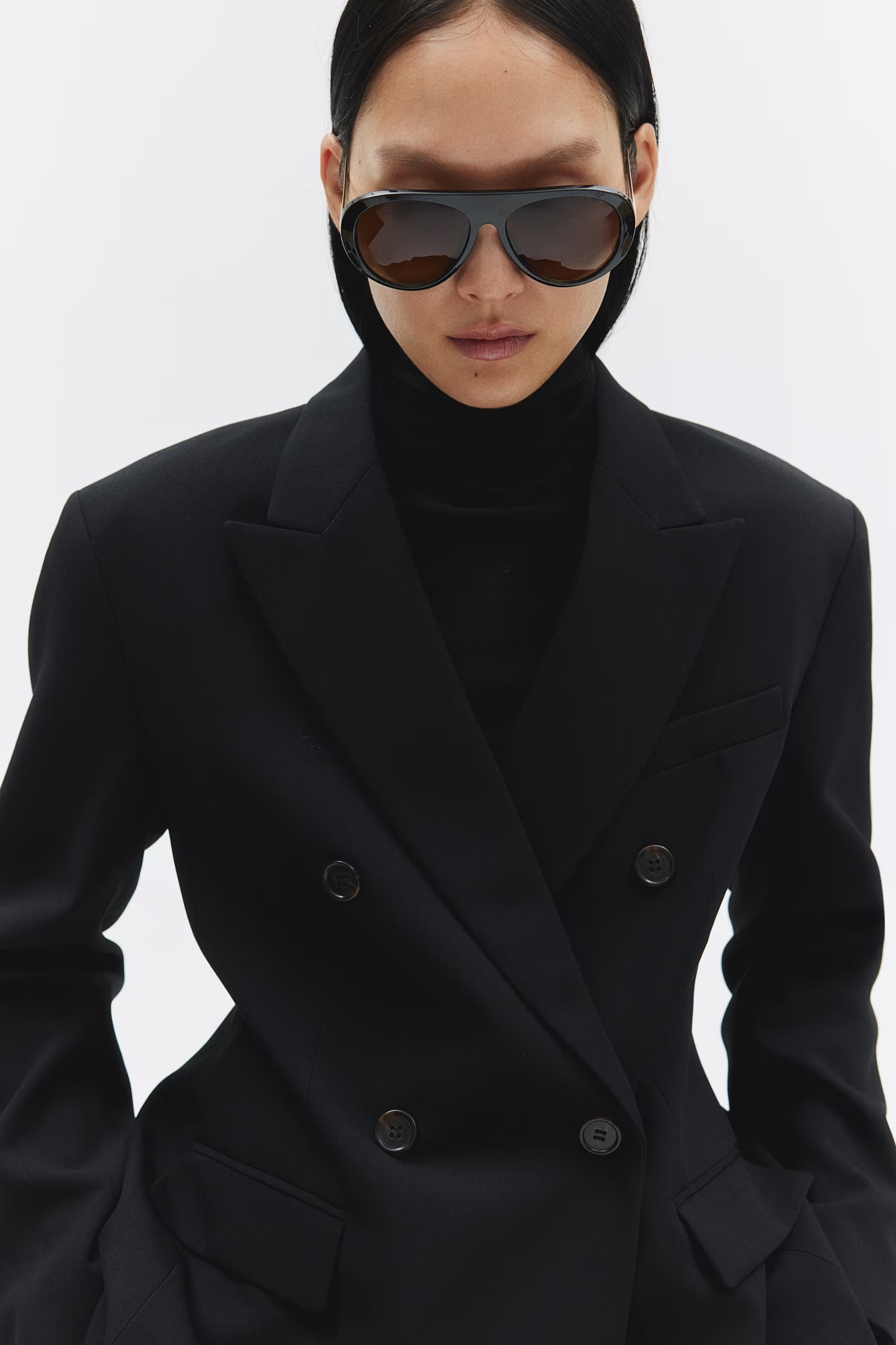 Double-Breasted Hourglass Blazer | H&M (US + CA)