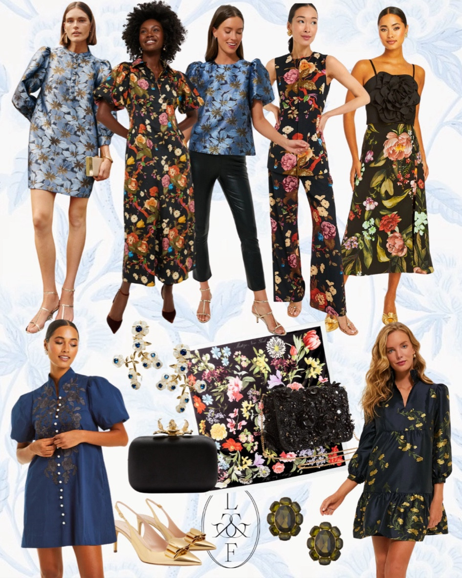 Moody florals, moody fall fashion, fall dresses, tuckernuck, mestiza