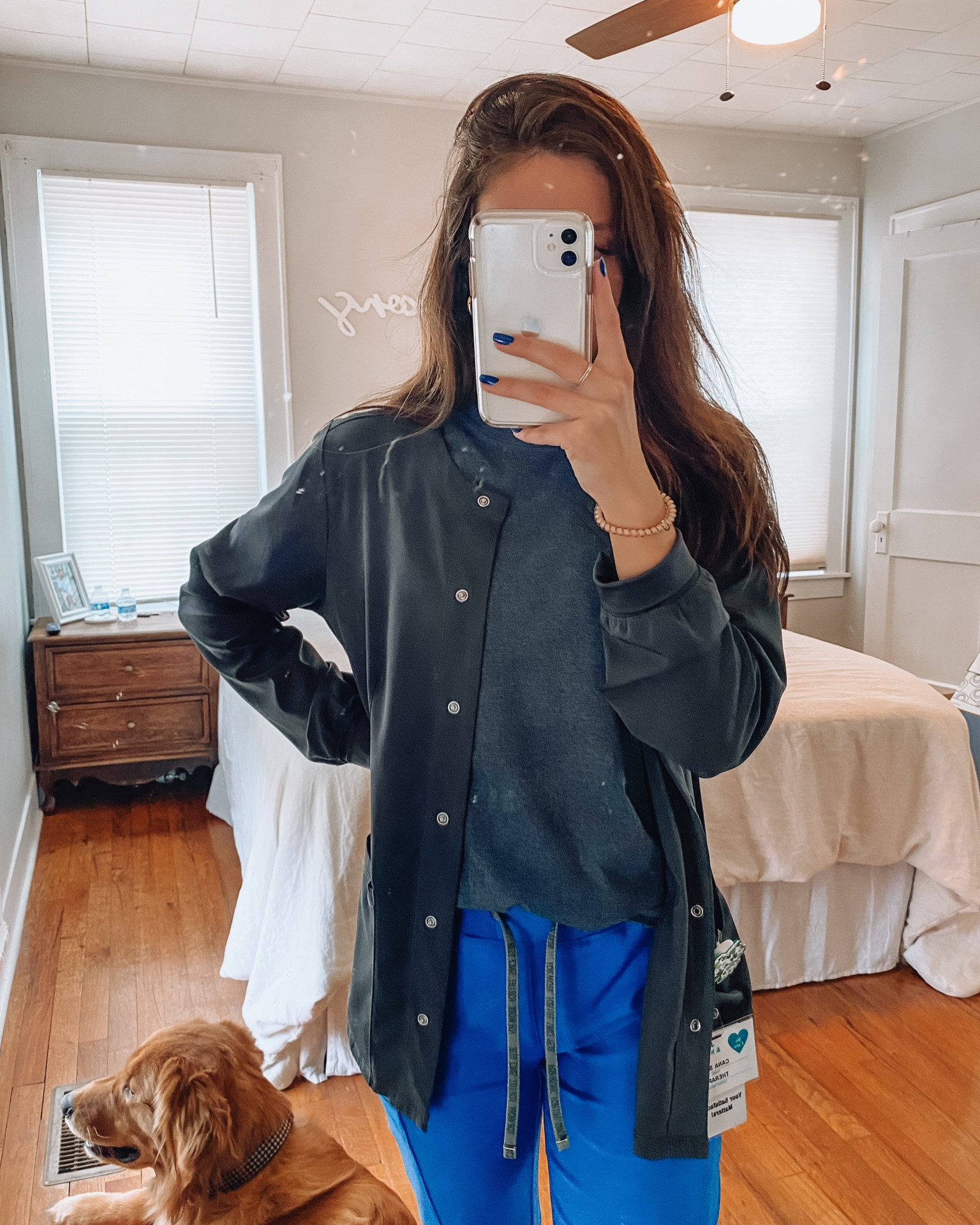 Healing Hands scrub jacket pictured in size small and pewter color🩺

#LTKworkwear #LTKSeasonal #LTKstyletip