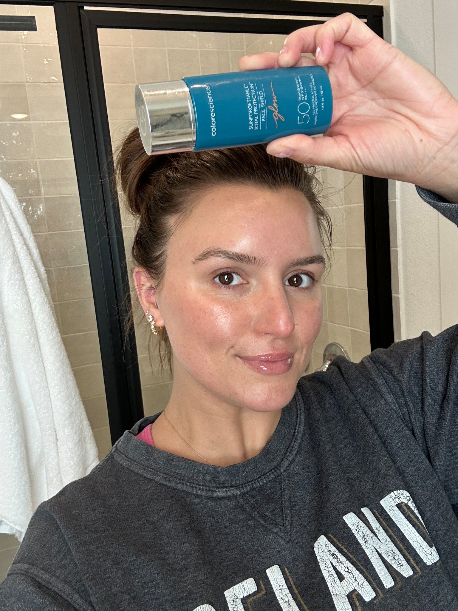 My absolute favorite tinted SPF that gives the PERFECT glow. I have no makeup on and no filter in this pic and I swear it just is the most beautiful and subtle protective tinted moisturizer. I will also link my other favorite that is less glowy!!! #nofilter #tintedspf 

#LTKStyleTip #LTKFindsUnder50 #LTKBeauty