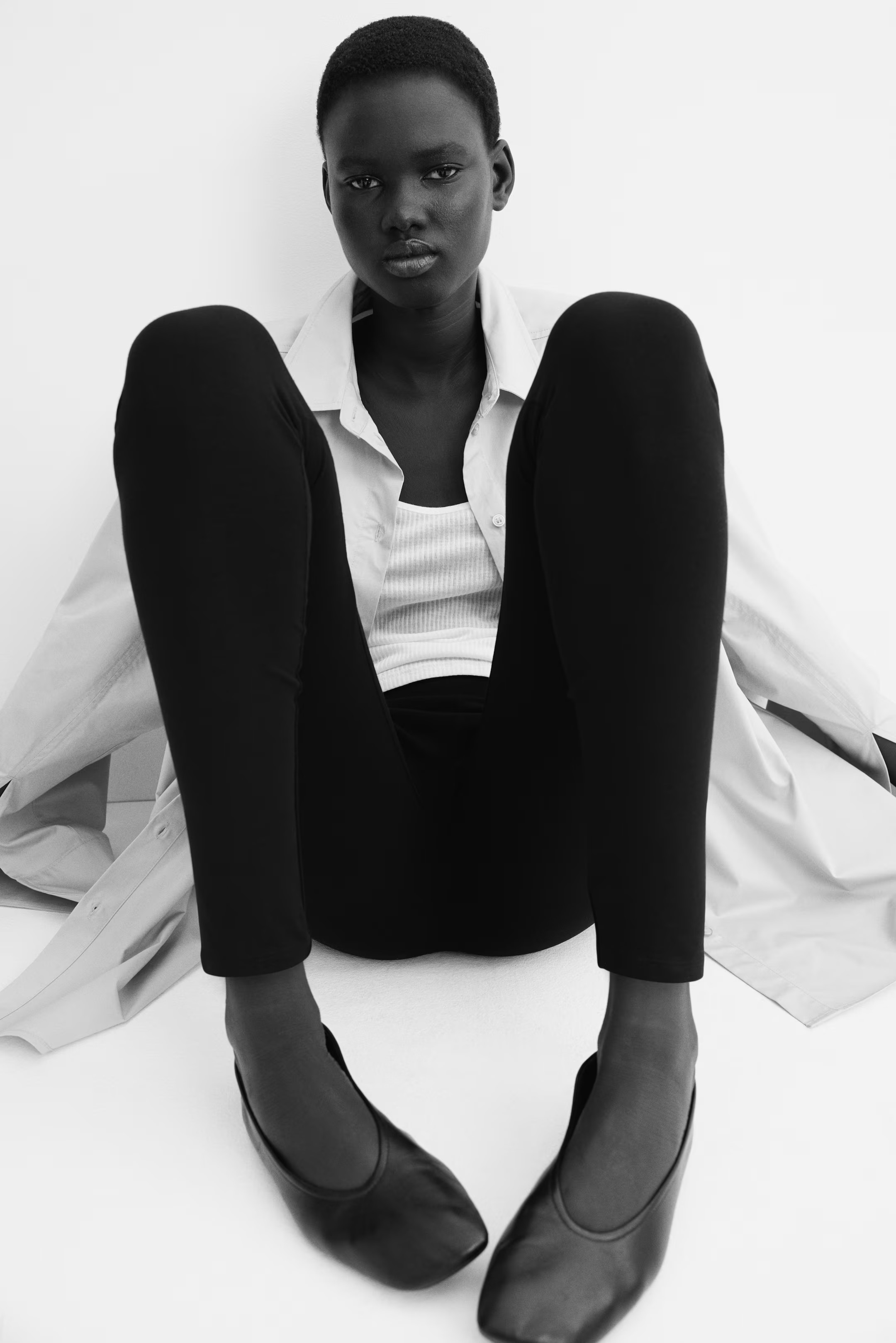 Cotton leggings - Black - Ladies | H&M GB | H&M (UK, MY, IN, SG, PH, TW, HK)