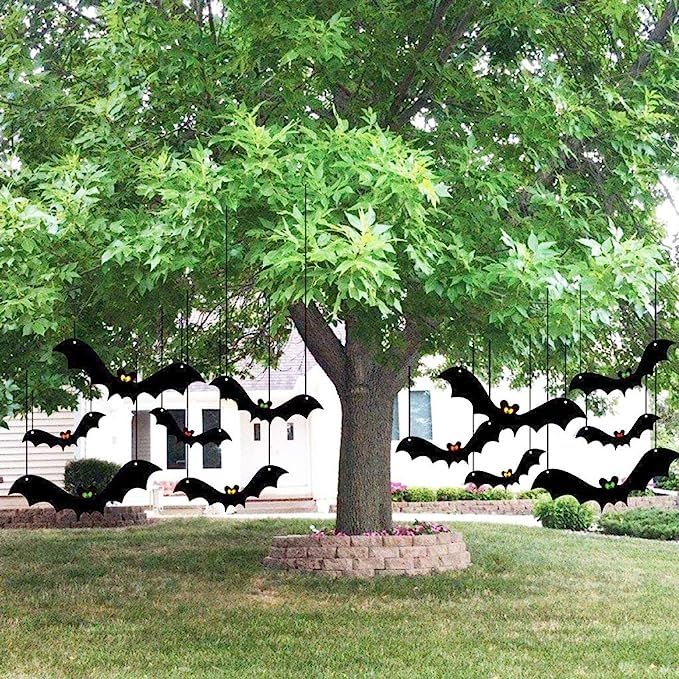 VictoryStore Yard Sign Outdoor Lawn Decorations: Halloween Yard Decorations With Scary Hanging Ba... | Amazon (US)