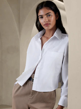The Boxy Cropped Shirt | Banana Republic (US)