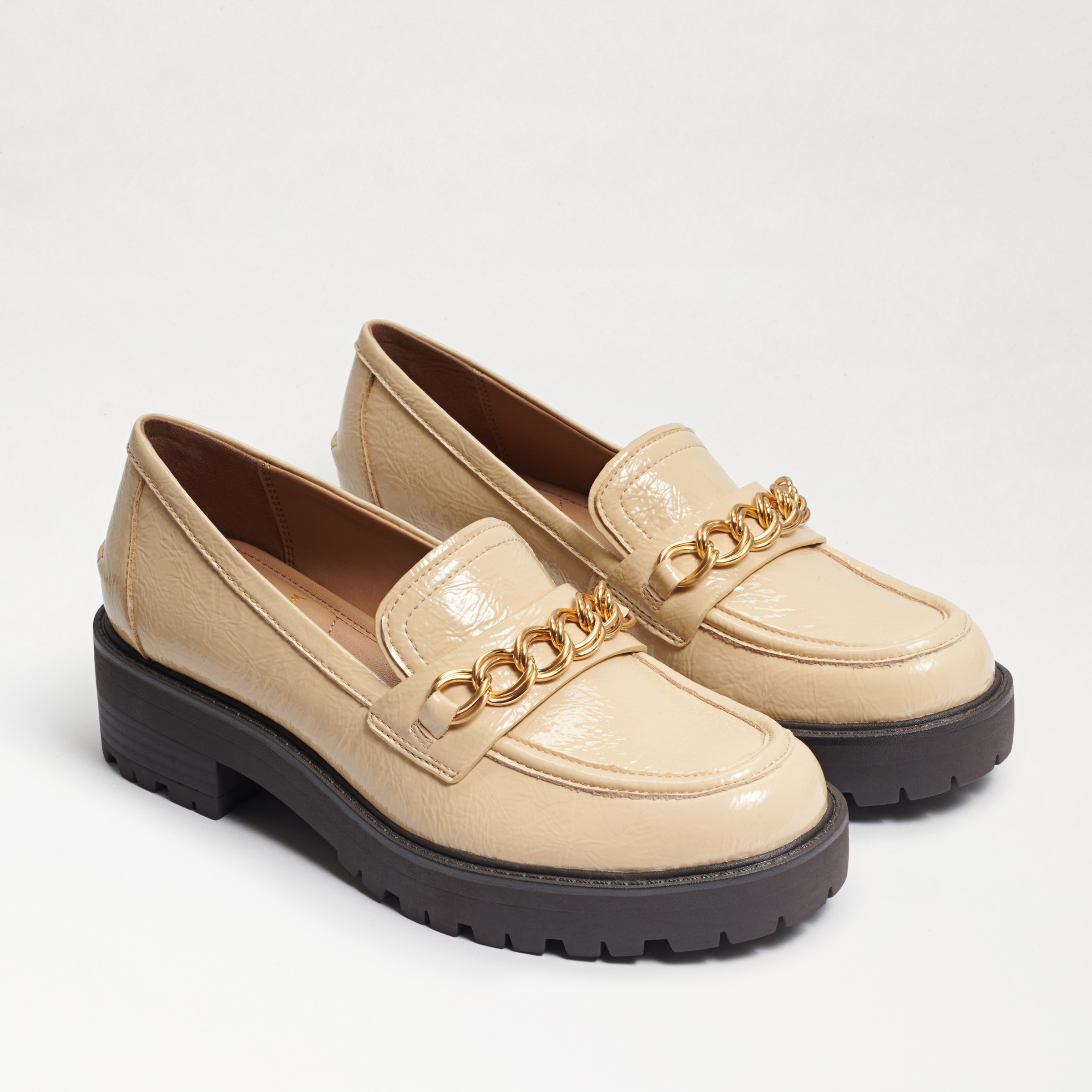 Sam Edelman Taelor Lug Sole Loafer Wheat Patent 6.5 | Sam Edelman