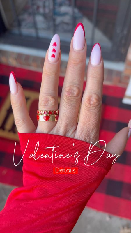 Valentine’s Day nails - Valentine’s Day outfit - heart rings - rings - stacking rings - Valentine’s Day - Valentine’s Day rings - Valentine’s Day decor - Amazon fashion - Amazon finds 

#LTKSeasonal #LTKhome #LTKunder50