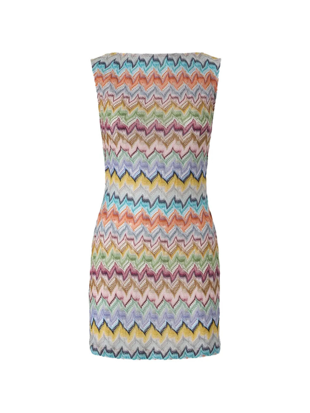 Missoni Zigzag-knit backless beach dress - Blue | Farfetch Global