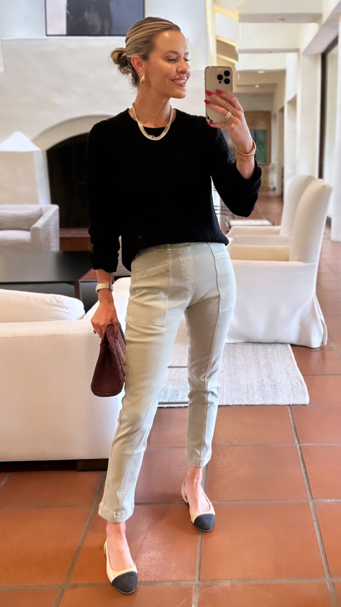 Keeping it casual for dinner on a patio in Malibu! Loving this lightweight $29 sweater & these slim fit cargos! // Sizing: sweater/medium, cargos/small 

#LTKunder50 #LTKtravel #LTKstyletip