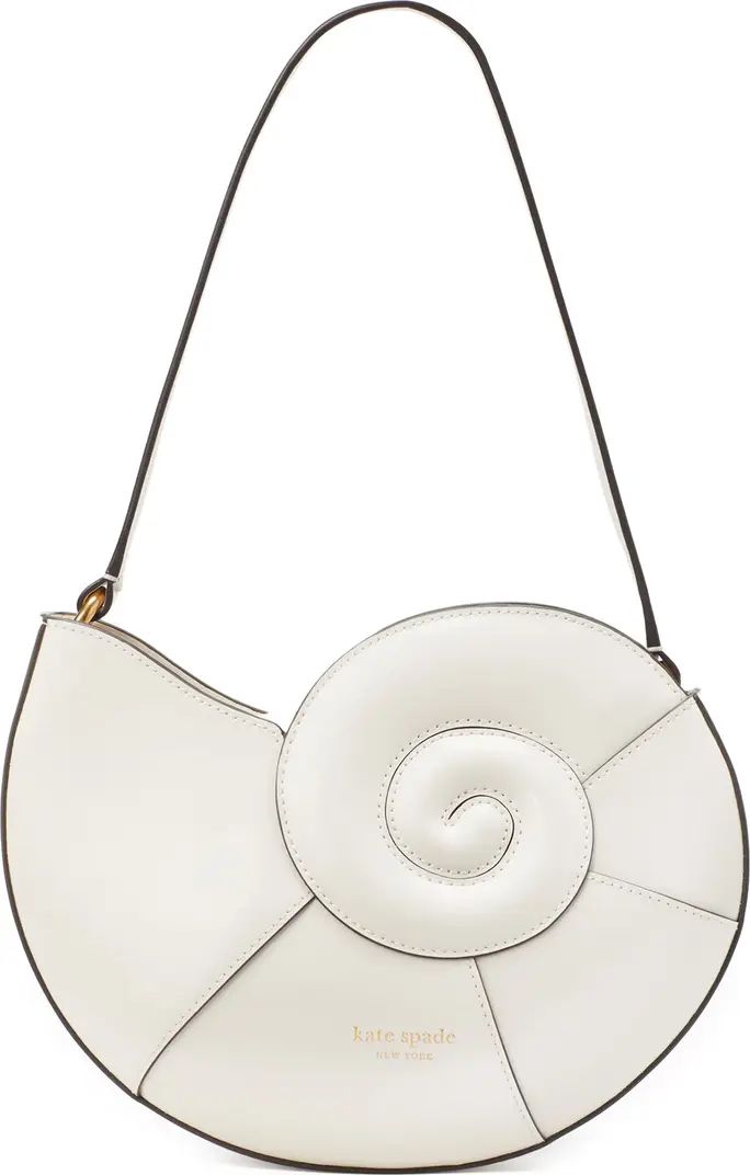 kate spade new york what the shell spazzolato nautilus shell leather shoulder bag | Nordstrom | Nordstrom