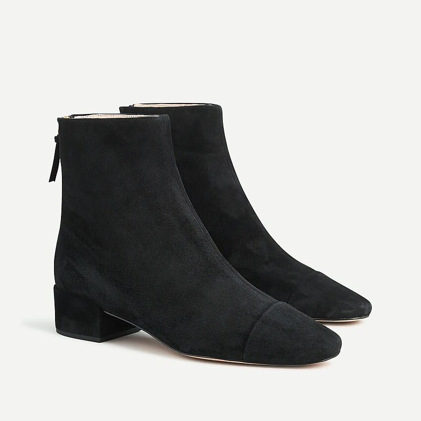 Roxie cap-toe ankle boots in suede | J. Crew US
