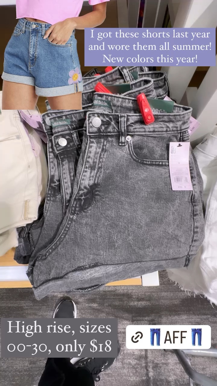 Best high rise denim shorts under $20! These denim shorts are so comfortable and flattering, and they come in sizes 00-30! Acid wash shorts, black denim shorts, black shorts, black jean shorts, floral shorts, patch shorts, distressed shorts, jean shorts, target finds, target shorts, wild fable shorts, best shorts under $20, spring break shorts, plus size shorts, spring break outfit, spring break look

#LTKcurves #LTKfamily #LTKU