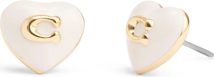 Logo Heart Stud Earrings | Nordstrom