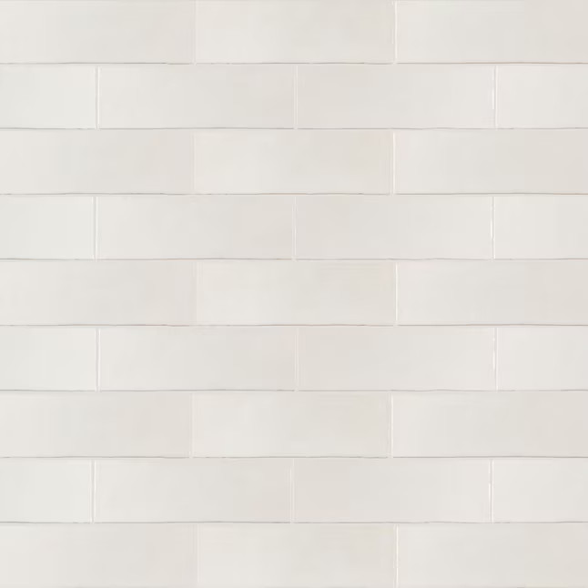 Boutique Ceramic French Canvas 3-in x 9-in Glazed Ceramic Subway Floor and Wall Tile ( 0.187-sq f... | Lowe's