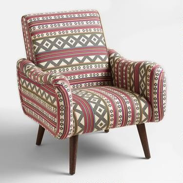 Jacquard Print Upholstered Neyla Armchair | World Market
