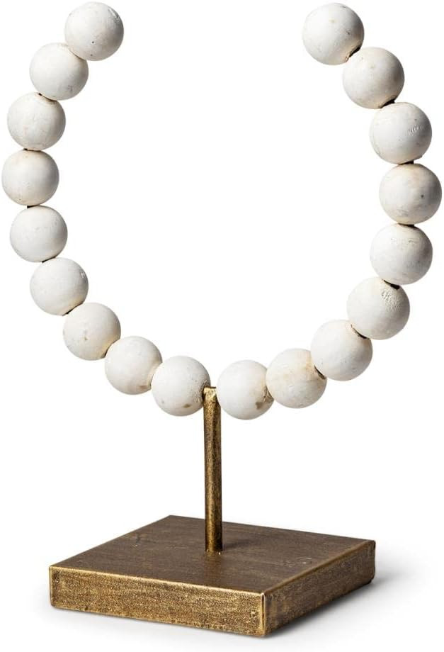 Mercana Pontchartrain I Beaded Broken Sphere Decorative Object in White 68680 | Amazon (US)