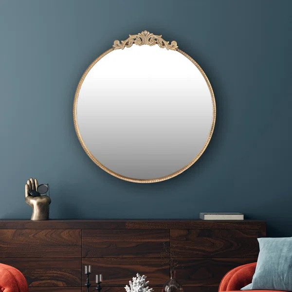 Flahiff Round Metal Wall Mirror | Wayfair North America