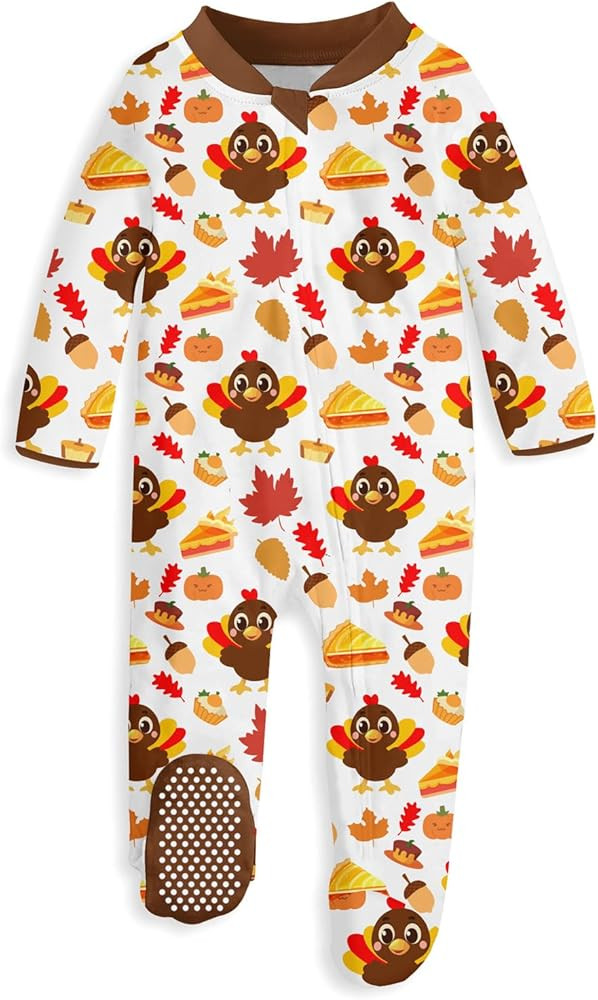 UNIFACO Baby Girls Boys Footed Pajamas One-Piece Sleeper Snug Fit Sleep and Play Zip Front Footie... | Amazon (US)