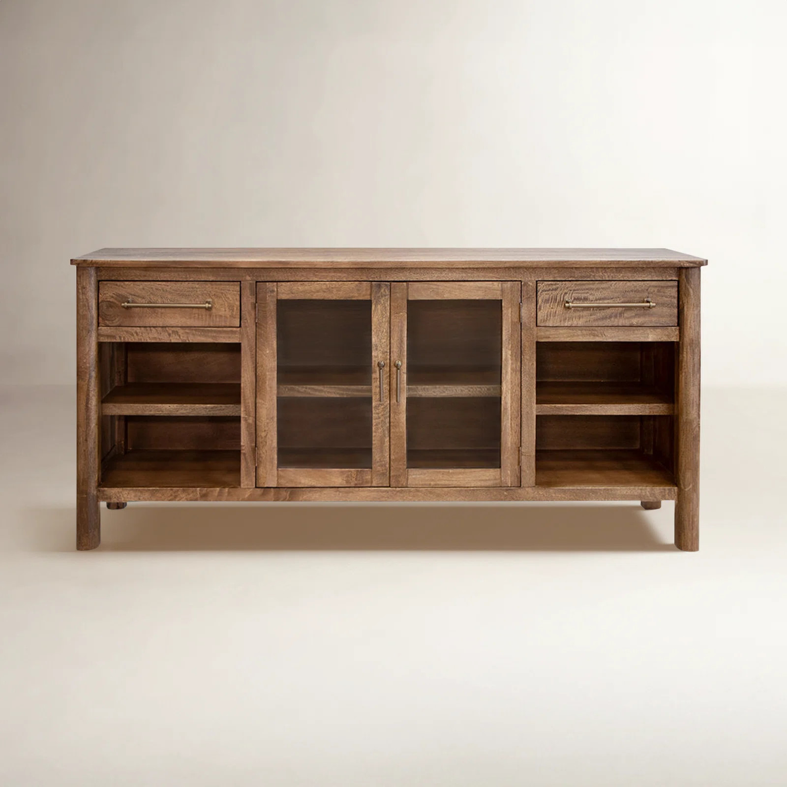 Birch Lane™ Quinn Solid Wood 70'' W Storage TV Stand & Reviews | Birch Lane | Birch Lane