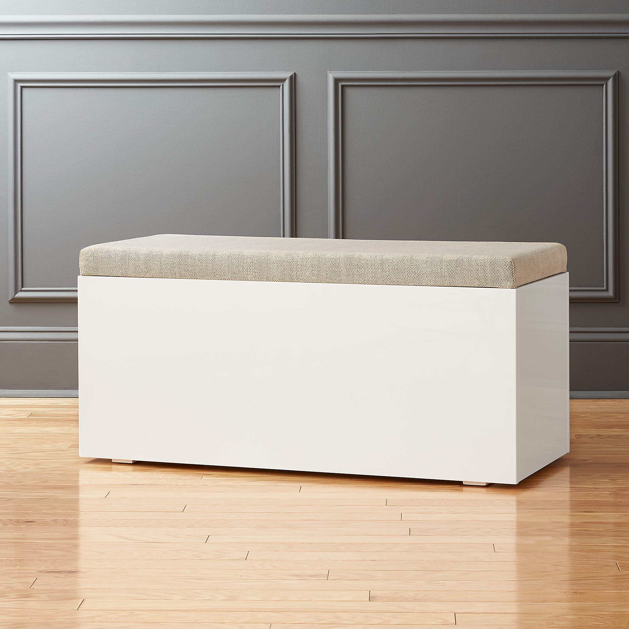 Catch-All Large Sand Storage Bench + Reviews | CB2 | CB2