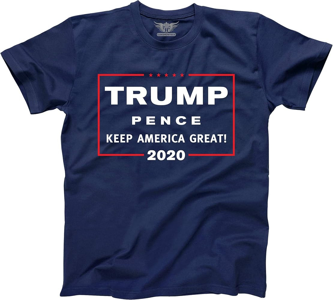 GunShowTees Men's Donald Trump Campaign 2020 Shirt Keep America Great | Amazon (US)