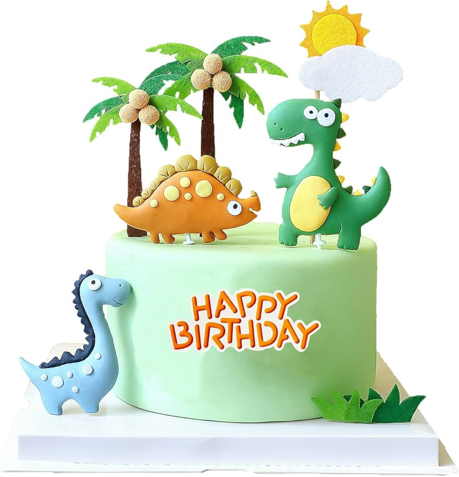 10Pcs Dinosaur Cake Decorations Dinosaur Cake Toppers Cake Decorations For Dinosaur Themed Party ... | Amazon (US)