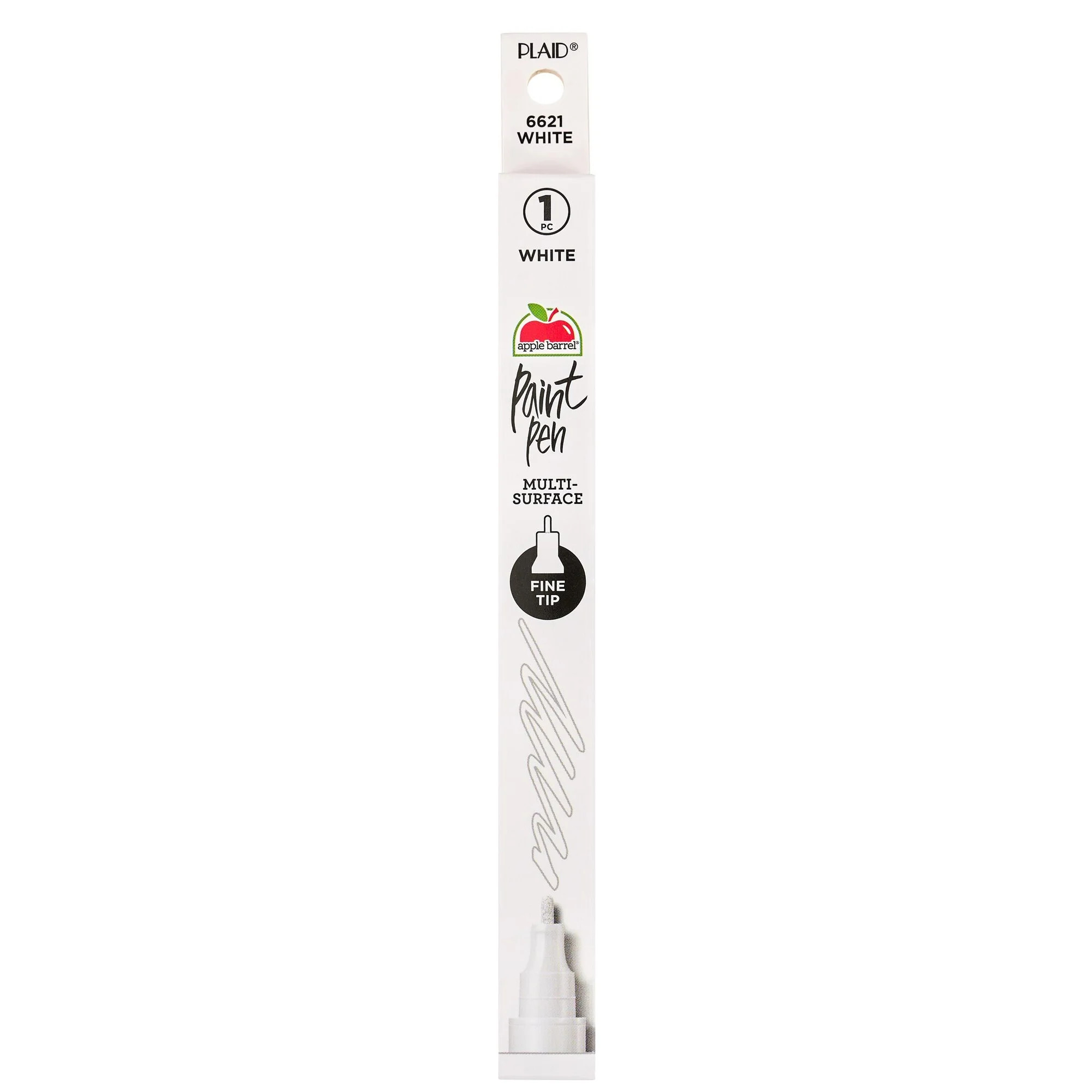 Apple Barrel Multi-Surface Fine Tip Paint Pen, White, 1 Piece | Walmart (US)