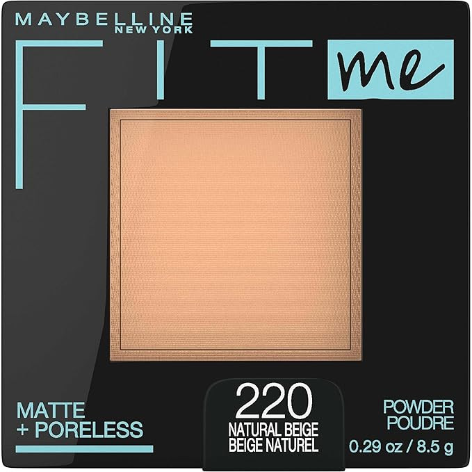 Maybelline Fit Me Matte + Poreless Pressed Face Powder Makeup & Setting Powder, Natural Beige, 1 ... | Amazon (US)