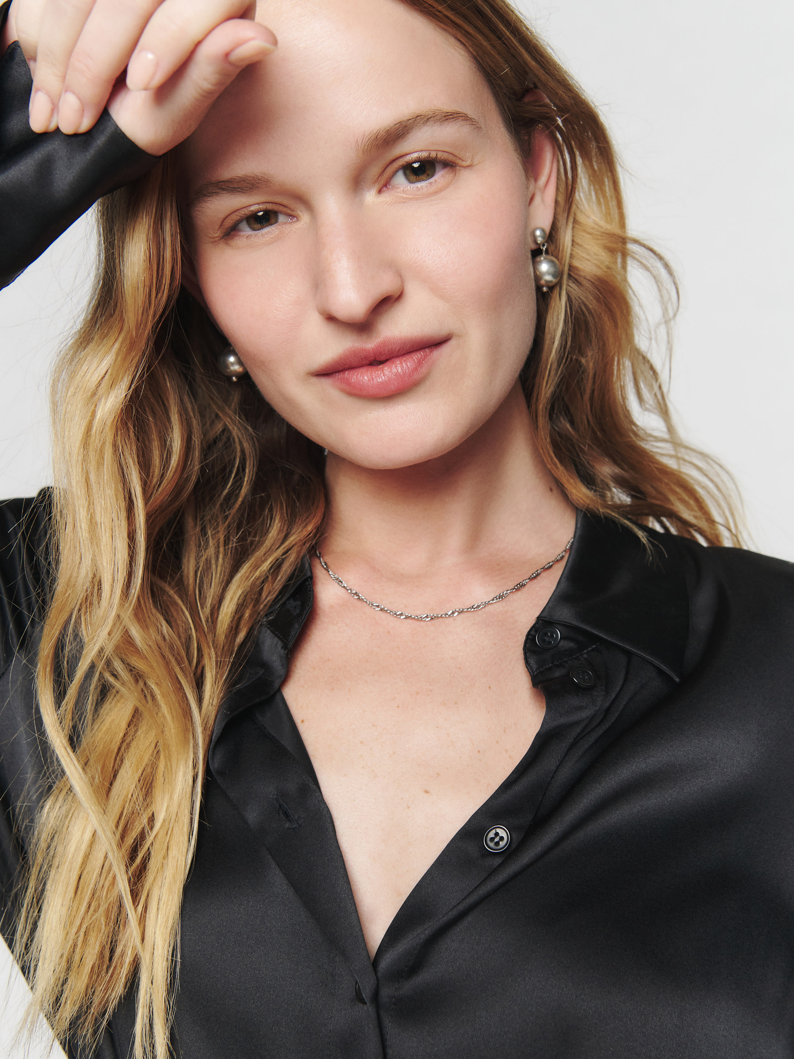 Sky Silk Top | Reformation (Global)