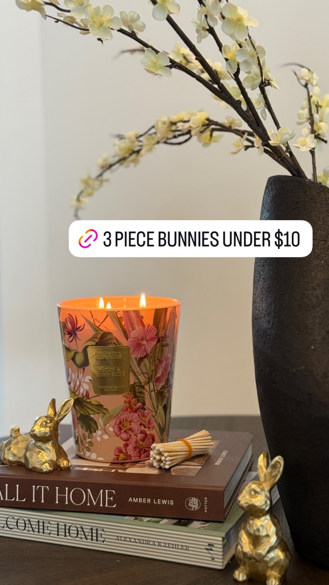 Create an easy spring entry tablescape with just a few items! 

#LTKSeasonal #LTKHome