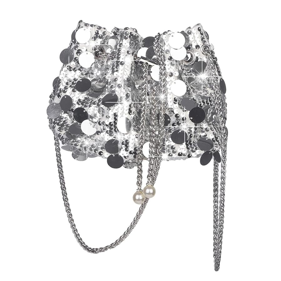 Sither Women's Evening Handbag Large Sequin Evening Bag Purses for Women Glitter Sparkly Handbag ... | Amazon (US)