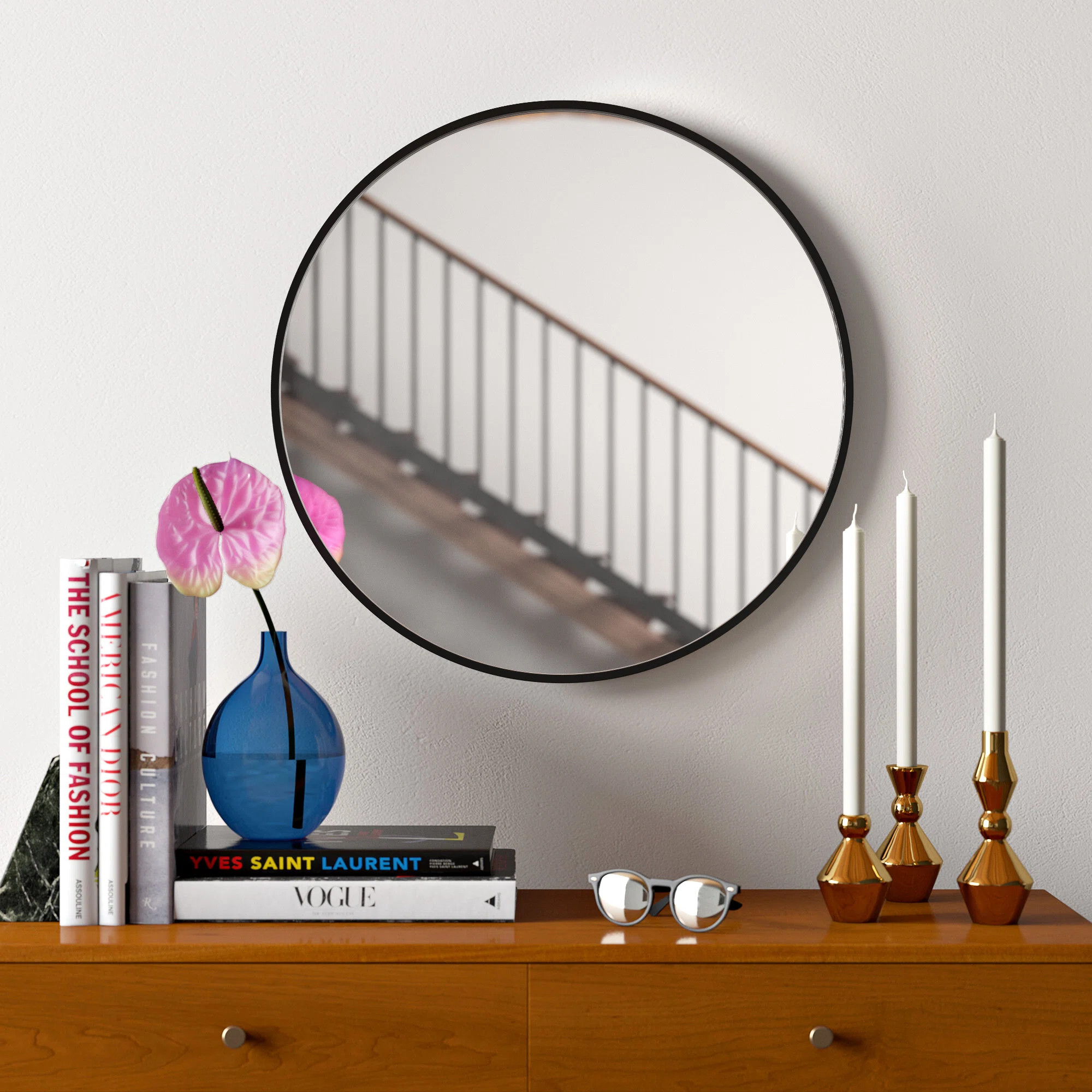 Ava-Jane Round Metal Wall Mirror | Wayfair North America