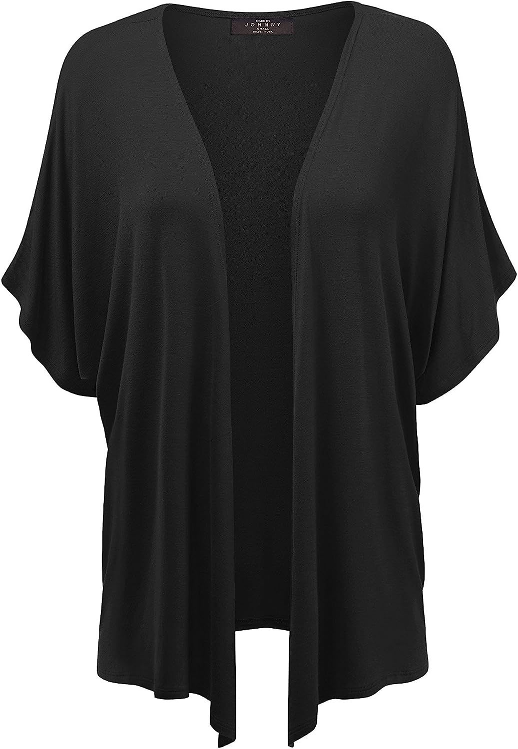 Made By Johnny Women's Kimono Style Short Sleeve Dolman Cardigan | Amazon (US)