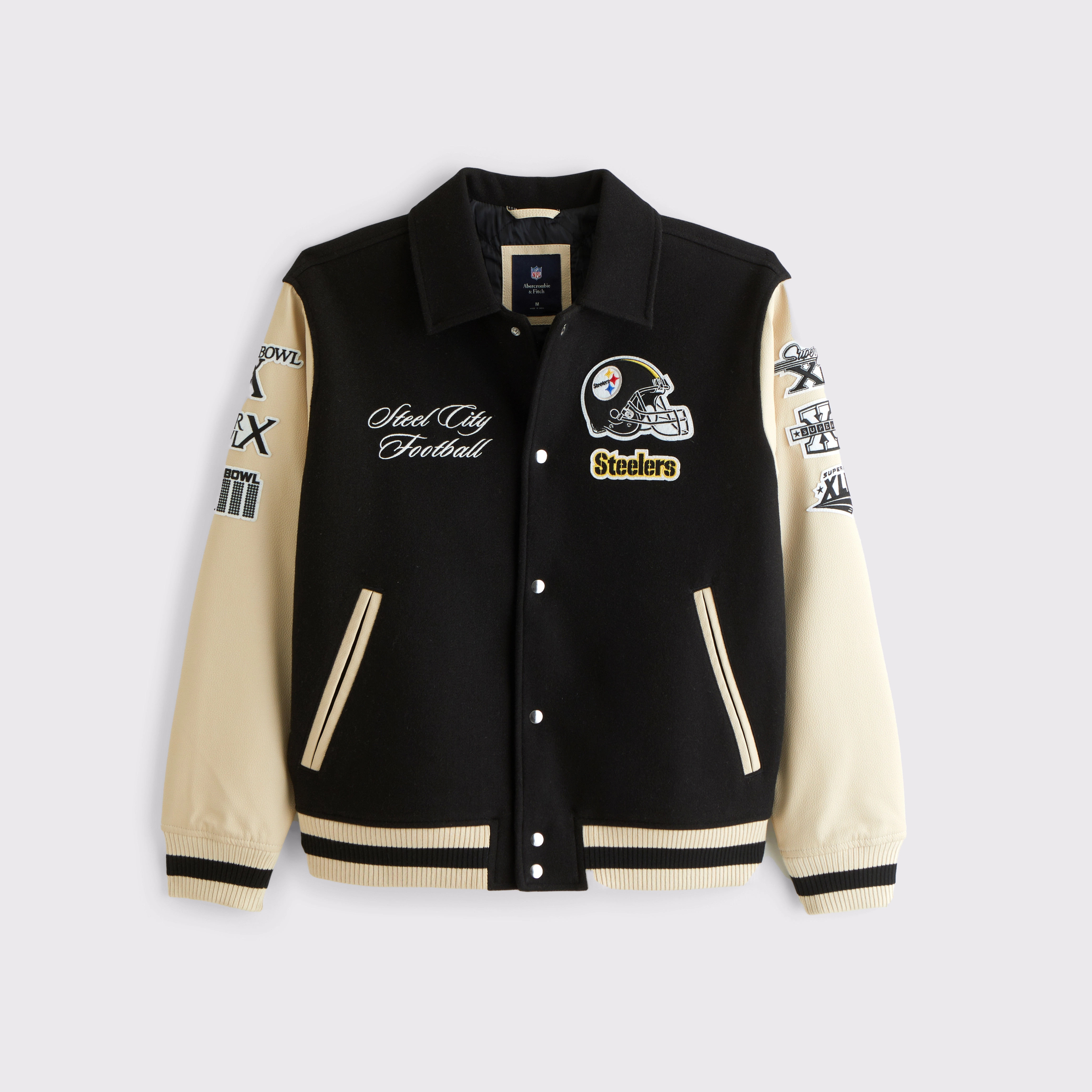 Pittsburgh Steelers Varsity Bomber Jacket | Abercrombie & Fitch (US)