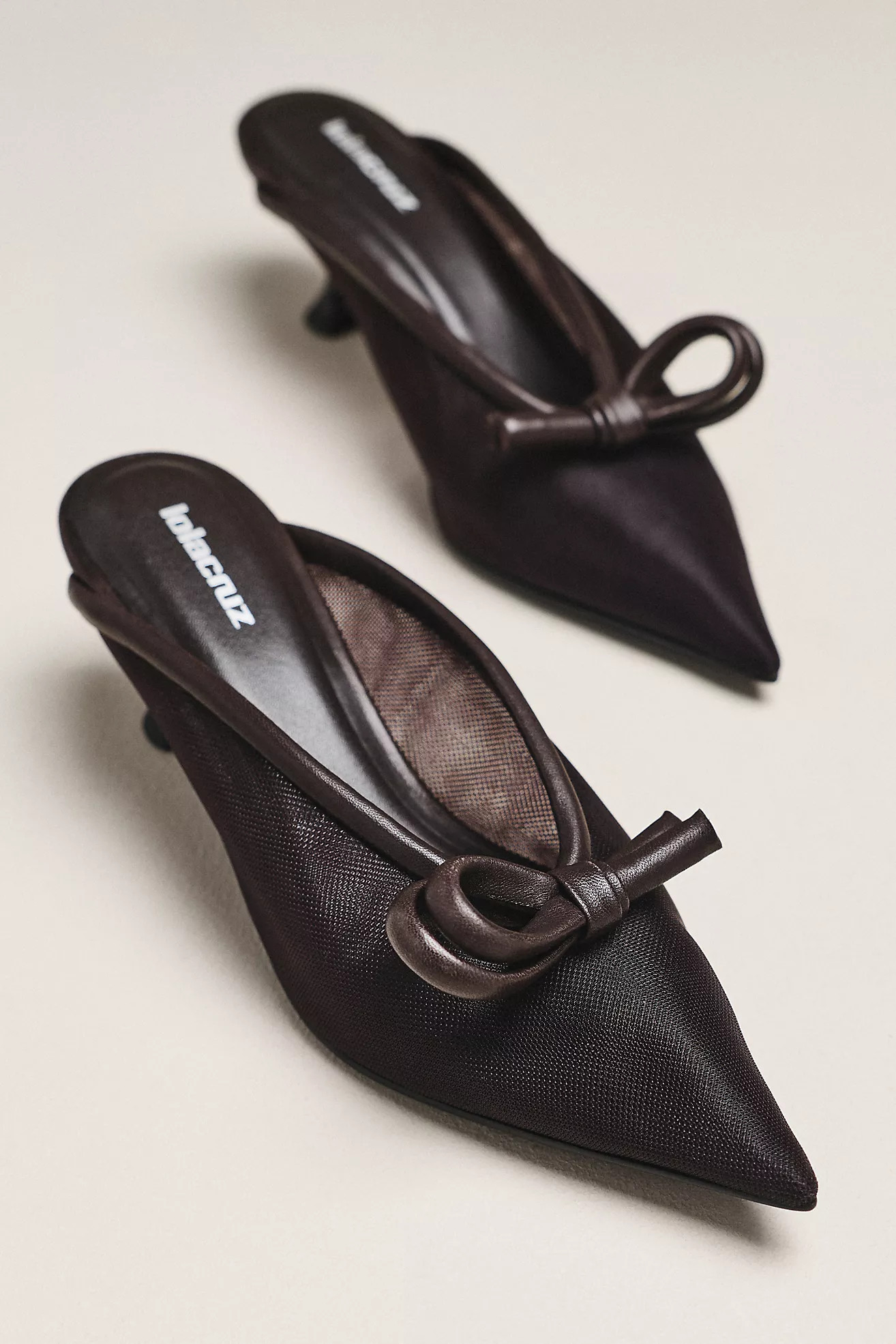Lola Cruz Bow Mule Heels | Anthropologie (US)