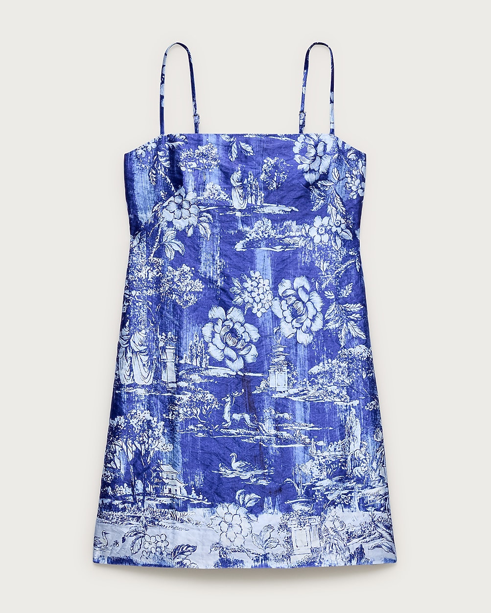 Collection shift dress in garden toile–print memory satin | J. Crew US