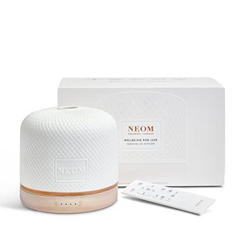 NEOM – Wellness Pod Luxe | Premium Ceramic Ultrasonic Essential Oil Diffuser, 350ml | Ceramic Cover, Remote Control, LED Light & Timer | Aromatherapy Diffuser | Home Fragrance… | Amazon (US)