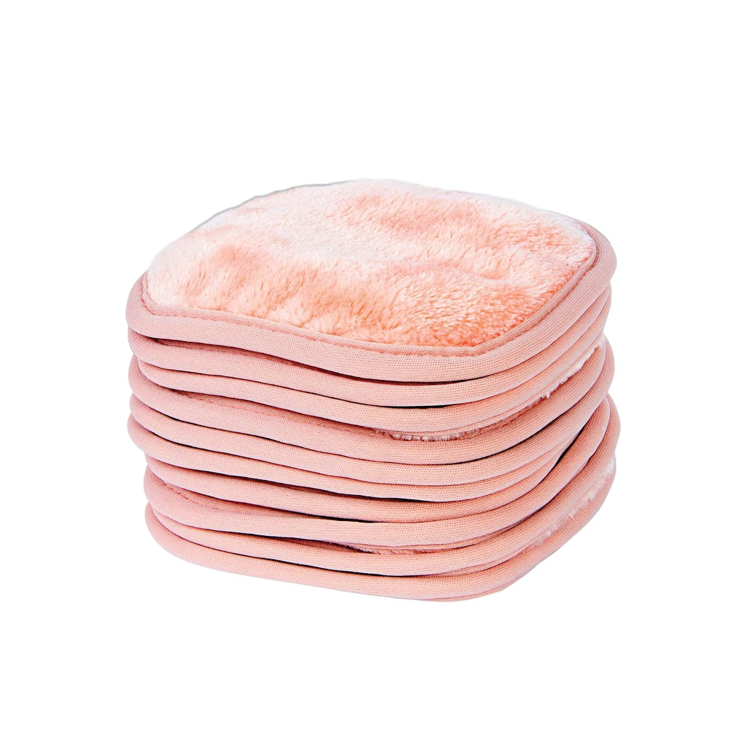 Eurow Reusable Makeup Remover Cloths, Soft Microfiber Face Towels for All Skin Types, Chemical-Free, Protective, Machine Washable, Gentle & Effective Facial Cleansing, 5"x5", Coral, 10-Pack | Amazon (US)