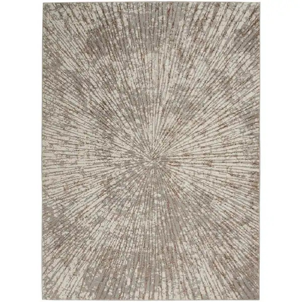 Nourison Home Metallic Modern Abstract Area Rug - 8' x 10' - Grey | Bed Bath & Beyond