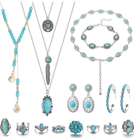 Amazon turquoise jewelry set only $20.99 
Just bought for a western party 

#LTKstyletip #LTKfindsunder50