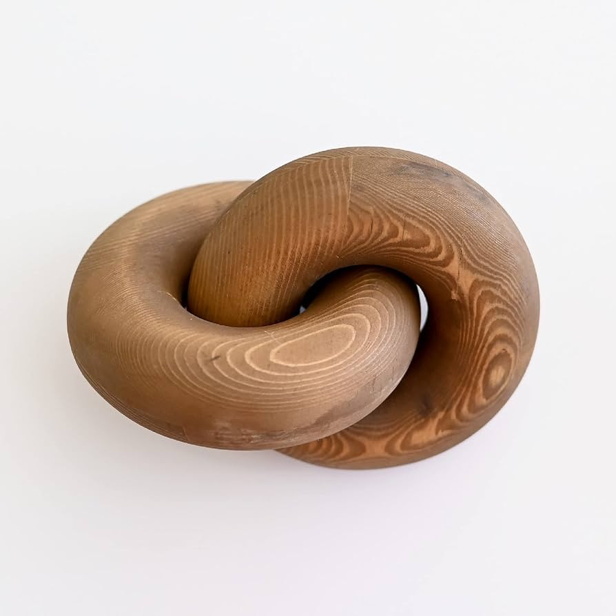 Rool Coffee Table Decor Coffee Table Books Decor Hardcover Living Room Brown Wood Link Knot Déco... | Amazon (US)