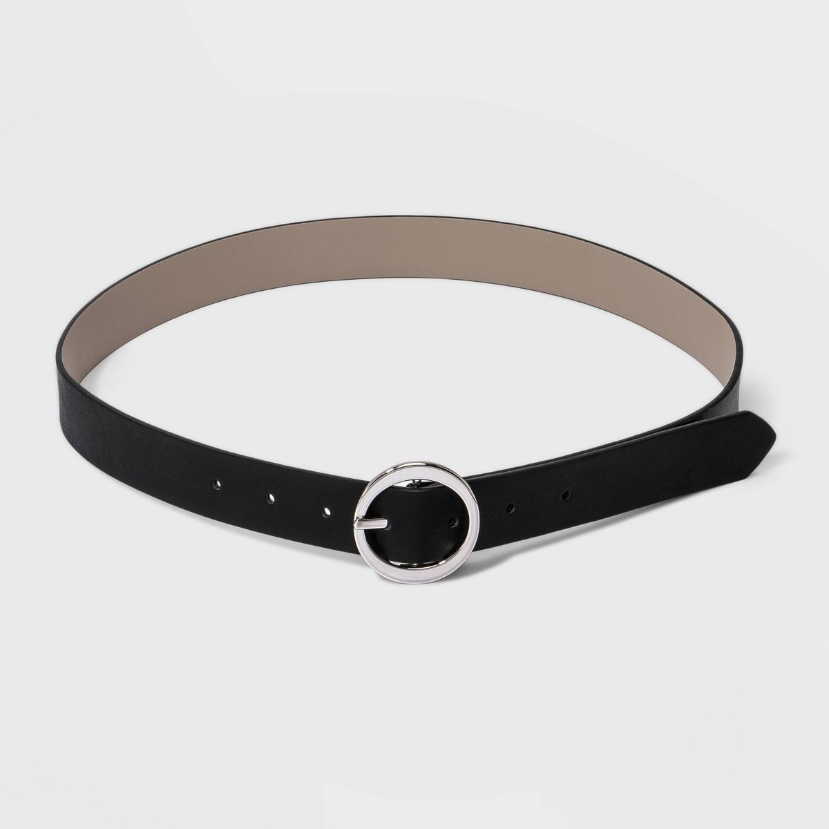 Women's Oval Tapered Center Bar Reversible Belt - A New Day™ Cognac/Black | Target