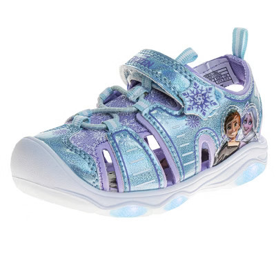 Disney Frozen Girls Closed Toe Sport Sandals. (Toddler Little Kids), Light Blue Lilac, Size: 6 | Target